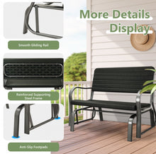 Load image into Gallery viewer, Very Relaxing Heavy Duty Outdoor Patio Swing Bench Love-seat | Smooth Gliding | Steel Frame | Rust Resistant
