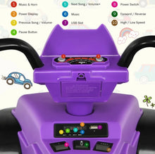 Load image into Gallery viewer, Super Cool 12V Kids Ride On ATV, Car 1 Seater | LED Lights | Heavy Duty Tires | Ages 3-7 | Music | 2 Speeds | Upgraded
