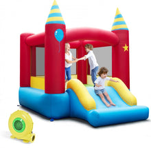 Load image into Gallery viewer, Super Fun Party Theme Bouncy Castle With 480 Watt Blower | Endless Fun | Carry Bag | Stakes | Repair Kit | High Quality | Easy Set Up
