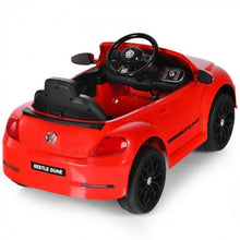 Load image into Gallery viewer, Super Cool Red 2025 Volkswagen Beetle Style 1 Seater Ride On | 6V | Remote
