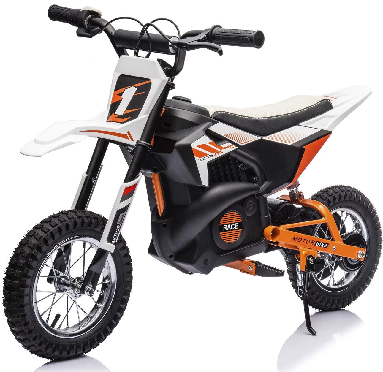 Super Cool Fast Off Road Electric 24V Kids Dirt Bike 1 Seater Upgraded 250W Motor | Up To 22 KPH | Leather Seat | Rubber Tires