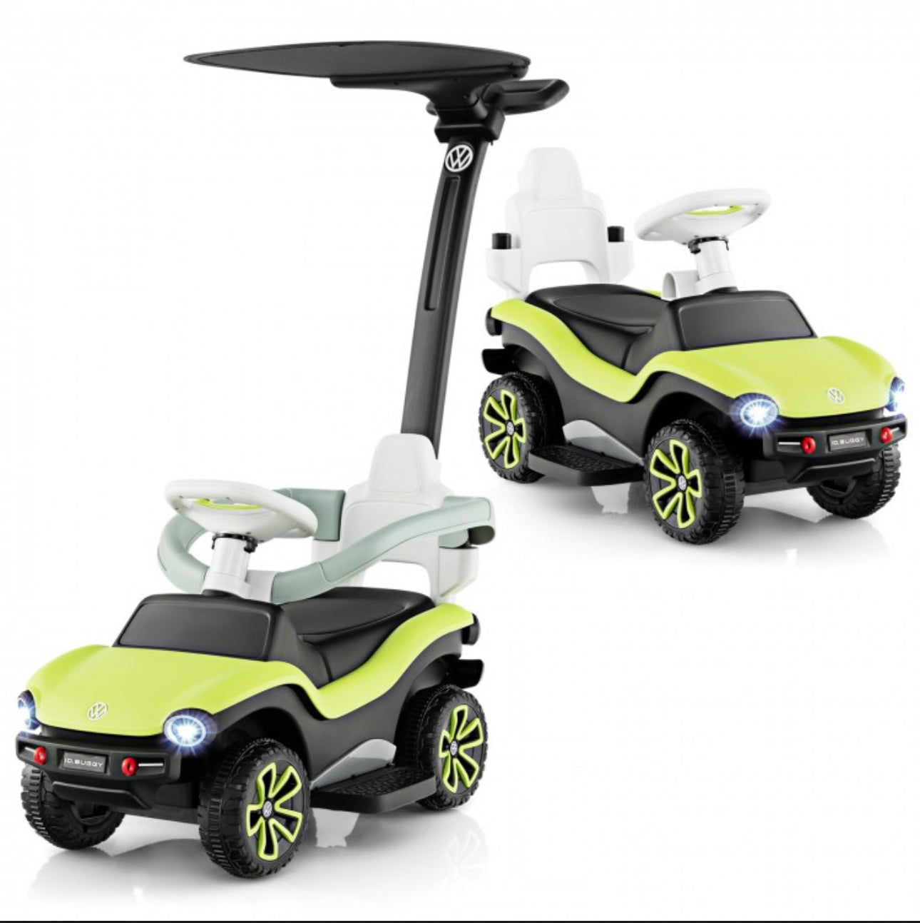 New 2025 Licensed 3-In-1 Licensed Volkswagen Ride On Push Car | 3 Positions | Adjustable Push Handle | Canopy | USB | Storage | Horn