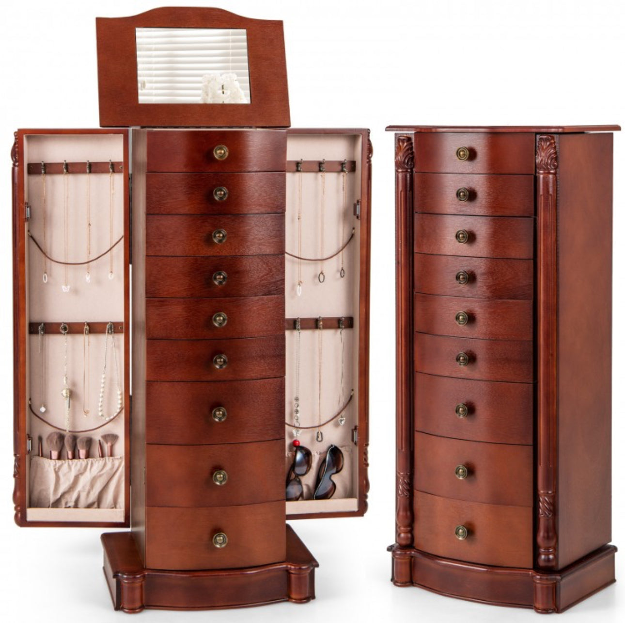 Armoire Clearance Jewelry Standing Box Cosmetic Window Display