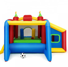 Load image into Gallery viewer, Super Fun 7-in-1 Giant Inflatable Bouncy House With Balls | 480W Blower | Slide | Ball Play Area | Jump Area | Basketball | Cool Play area | Big Entrance
