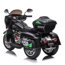 Load image into Gallery viewer, Super Cool 2025 Three-Wheeled Motorcycle Ride On Car | 12V | 2 Speeds | Lights | Music | Storage | Ages 3-8
