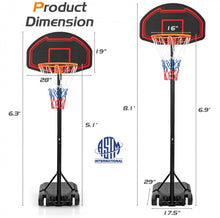 Load image into Gallery viewer, Super Cool 5-Level Adjustment Height Basketball Net Hoop Stand For Kids | 5.1-6.9FT | Heavy Duty Net | Wheels | Indoor | Outdoor
