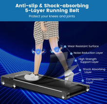 Load image into Gallery viewer, Heavy Duty Powerful Under Desk Walking Treadmill Pad Treadmill With Touch LED Display | Anti Slip | Widened Running Belt | Holds 220lbs
