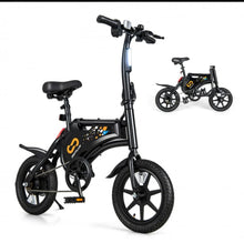 Load image into Gallery viewer, 2025 Super Cool Foldable Electric Bike, Bicycle For Adults | 350W Brushless Motor | 36V Battery | Up To 24KPH | Rubber Tires | 3 Riding Modes
