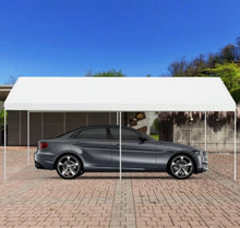 Load image into Gallery viewer, Super Duty Steel Portable Frame Car Tent Shelter | 10x20 Ft | Weather Resistant | Easy Assembly
