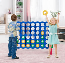 Load image into Gallery viewer, Super Cool Outdoor Fun Giant Connect 4 Style Jumbo 4-To-Score Game Set With 42 Giant Rings | Quick Release Slider | For The Whole Family | Indoor | Outdoor
