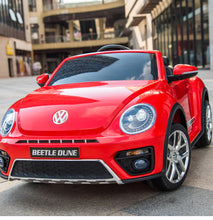 Load image into Gallery viewer, Super Cool Red 2024 Volkswagen Beetle Style 1 Seater Ride On | 6V | Remote
