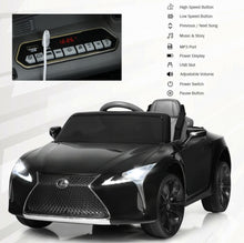 Load image into Gallery viewer, 2025 Licensed 12V Lexus LC500 12V Kids Ride-On Car 1 Seater Upgraded | Music | Shocks | Bright Lights | Remote | Ages 3-8
