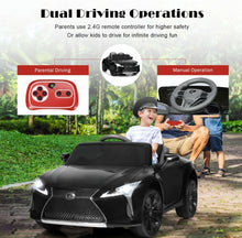 Load image into Gallery viewer, 2025 Licensed 12V Lexus LC500 12V Kids Ride-On Car 1 Seater Upgraded | Music | Shocks | Bright Lights | Remote | Ages 3-8
