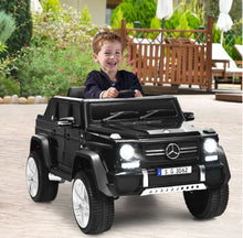 Load image into Gallery viewer, Super Cool 12V Kids Licensed Upgraded 1 Seater Ride On Car Mercedes-Benz Maybach Style | LED Lights | Seatbelt | 4 Wheel Shock Absorber | Ages 3-8 | Remote
