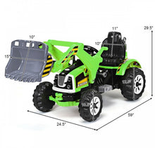 Load image into Gallery viewer, New 2025 Kids Ride On Car 12V / Tractor With Front Loader | Excavator | 2 Speeds | Horn | Push To Start | Seatbelt |
