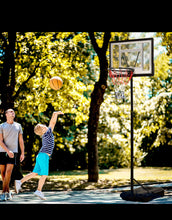 Load image into Gallery viewer, Adjustable 5-6.5 Feet Heavy Duty Basketball Hoop Net With Stand / Wheels For Kids | Age Group 3-12 Approx
