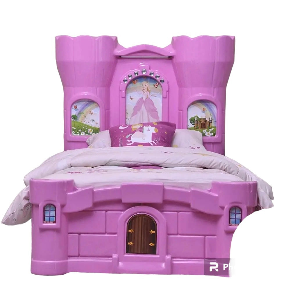 Upgraded Adorable Pink Princess Castle Bed For Your Little Ones