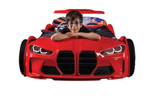 Load image into Gallery viewer, Super Cool 2024 Red GTX Race Car Bed Upgraded | LED Lights
