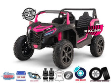 Load image into Gallery viewer, 2024 Upgraded 180 Watts BrushLess Motor Black Xxl UTV 2 Seater Dune Buggy Rubber Tires | Leather Seats | Up To 16KPH
