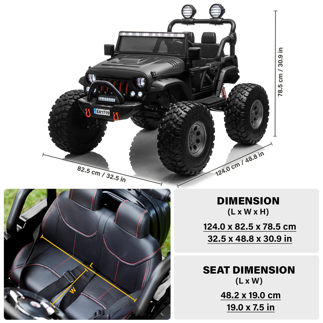 12v lifted jeep sale wrangler ride on