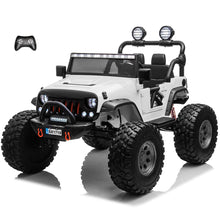 Load image into Gallery viewer, Upgraded 24V | 2025 Licensed Off-Road Lifted Monster JEEP Wrangler | Leather Seats | Rubber Tires | 2 Seater | 4x4 | Remote | Pre order
