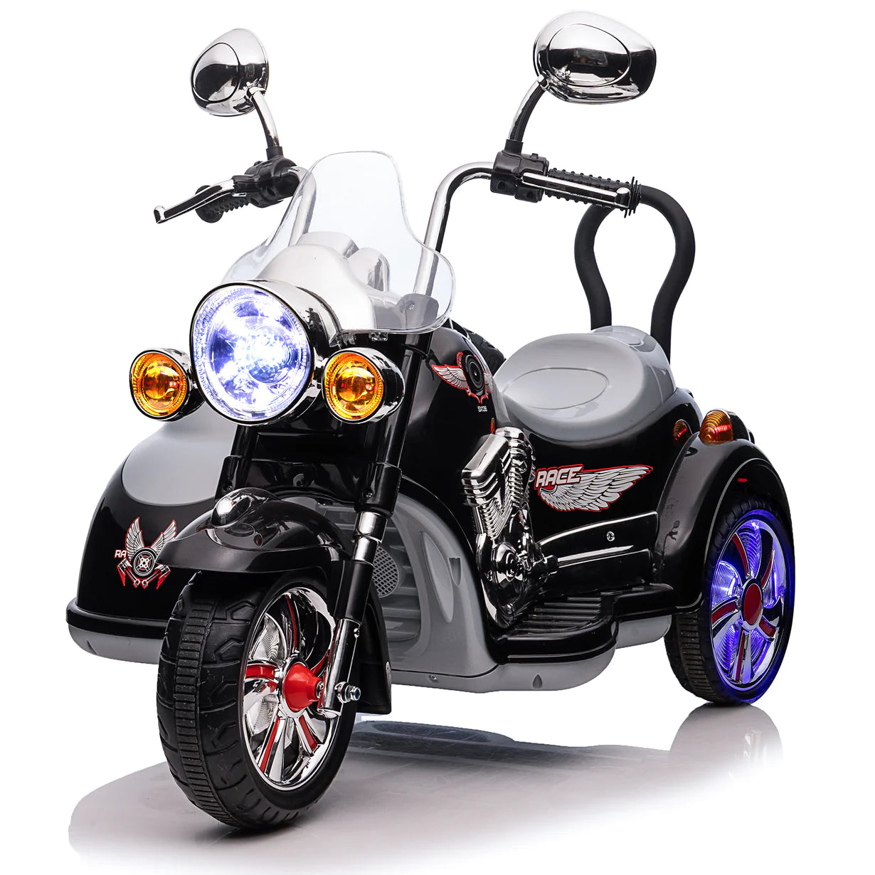 2024 ECD 2 Seater Bike Chopper Ride-On | Motorcycle | 12V | LED Lights