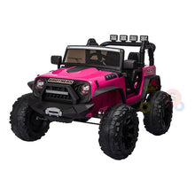 Load image into Gallery viewer, 2025 ECD Upgraded Monster Jeep Style 24V Ride-On | Small 2 Seater | MP3 | Leather Seats | Rubber Tires | Remote
