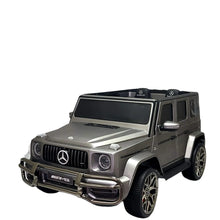 Load image into Gallery viewer, Licensed 2025 Mercedes GWagon G63 Matte Grey Upgraded | 2 Seater | 24V | 4x4 Kids Ride-On | Leather Seats | Rubber Tires | Remote | Light Up Logo
