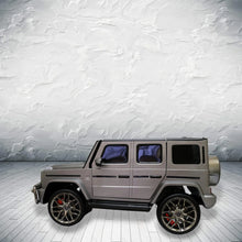 Load image into Gallery viewer, Licensed 2025 Mercedes GWagon G63 Matte Grey Upgraded | 2 Seater | 24V | 4x4 Kids Ride-On | Leather Seats | Rubber Tires | Remote | Light Up Logo
