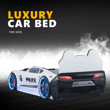 Load image into Gallery viewer, New 2025 Police Camaro Champion Car Bed For Kids With LED Lights | Sound Effects | Upgraded | Twin | Remote
