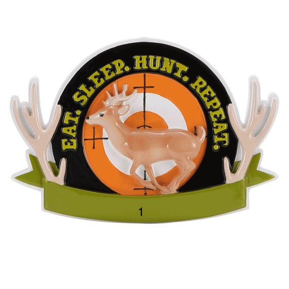 Super Cool Deer Hunter | Hunter Ornament | Poly Resin | Christmas | Holidays