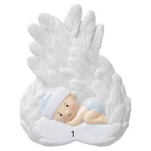 Load image into Gallery viewer, Sweet Baby Angel | Angel Baby Ornament | Poly Resin | Personalized | Christmas | Holiday | Angel
