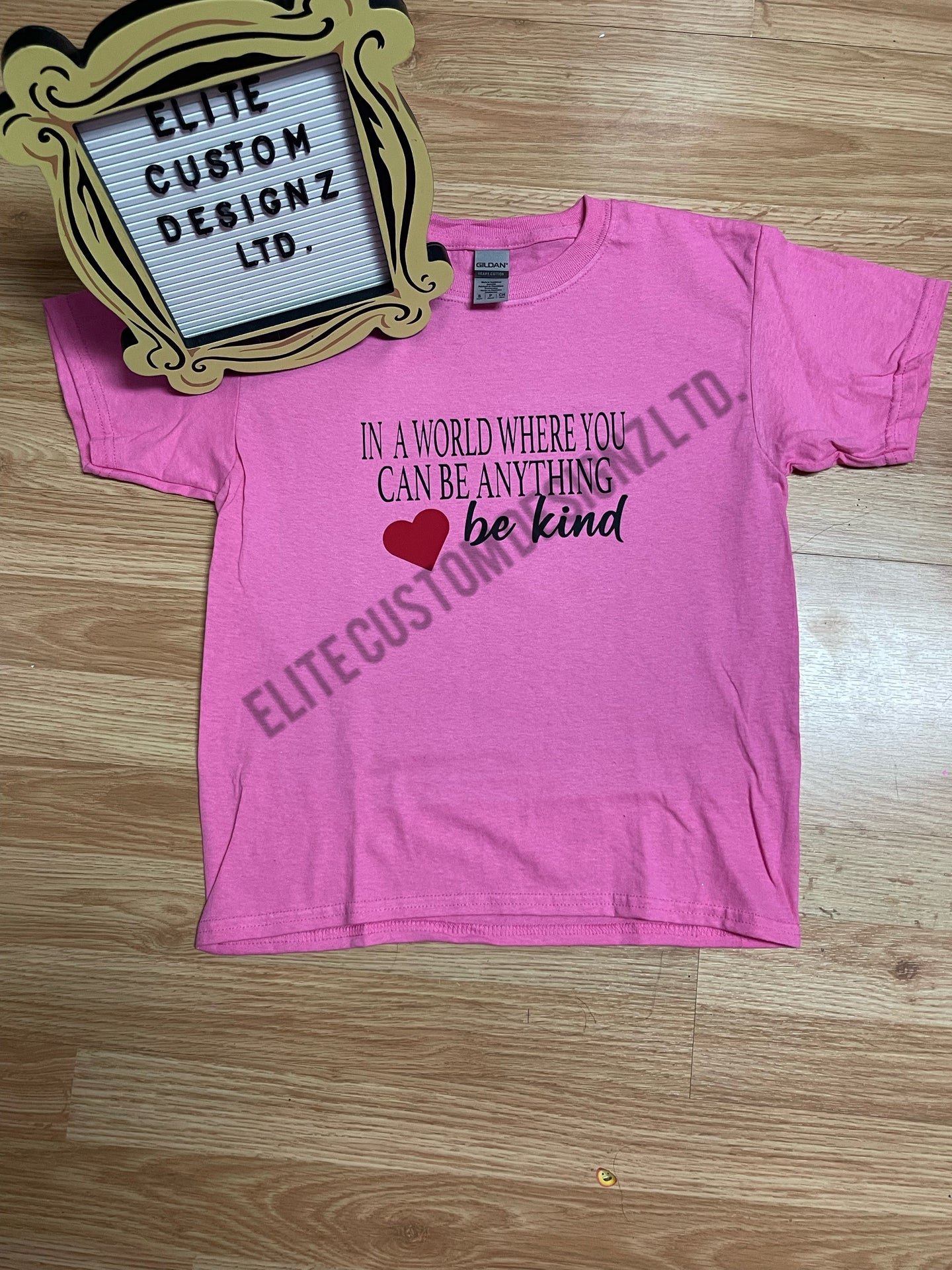 In A World Where You Can Be Anything Be Kind Kids T-Shirt | Pink Shirt Day | Pink Shirt | Kindness