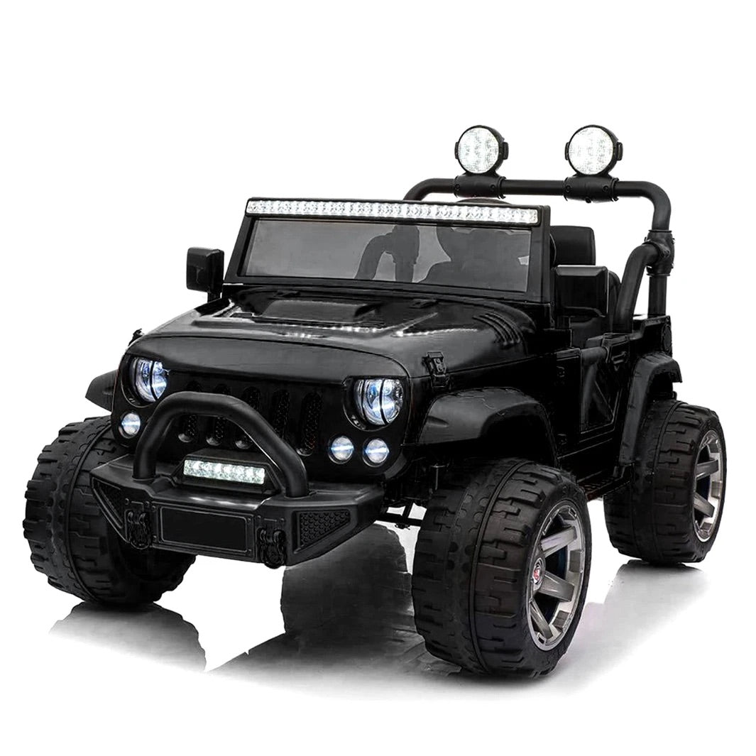 24V | 2025 Jeep Wrangler Style 2 Seater Upgraded | Heavy Duty Seat | Heavy Duty Tires | Upgraded | Remote