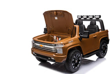 Load image into Gallery viewer, New Licensed 2025 Chevrolet Silverado Upgraded 24V 10AH | 2 Seater Ride On Truck | 4x4 | Leather Seats | Rubber Tires | 3 Colours | Remote | Pre Order
