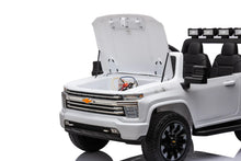 Load image into Gallery viewer, New Licensed 2025 Chevrolet Silverado Upgraded 24V 10AH | 2 Seater Ride On Truck | 4x4 | Leather Seats | Rubber Tires | 3 Colours | Remote | Pre Order
