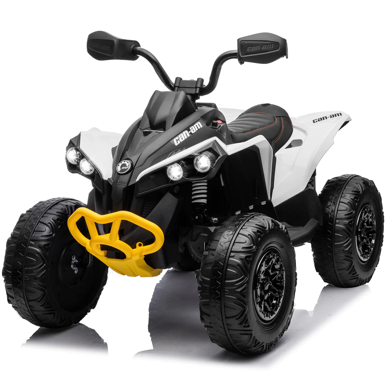 Licensed 2024 Can Am Renegade Upgraded ATV 12 Volt Ride On | 4X4 | Rubber Tires | Leather Seat | LED Lights