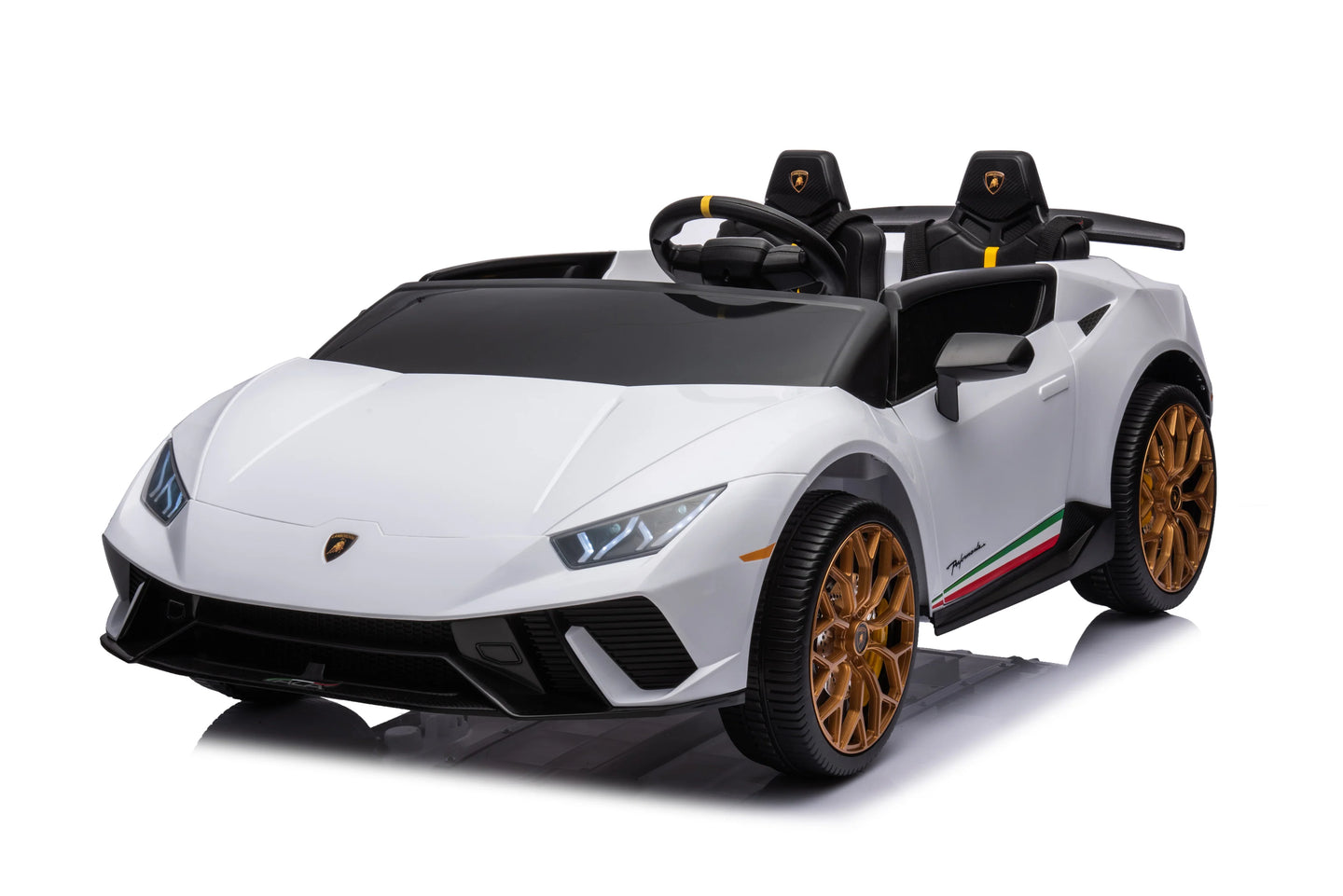 2025 Upgraded Licensed 24V Huracan Lamborghini 2 Seater XXL | 4x4 | Special Edition | Leather Seats | Rubber Tires | Remote