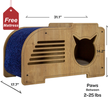 Load image into Gallery viewer, Lucky Modern Cat House with Scratching Carpet - Petguin

