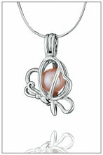 Load image into Gallery viewer, Soaring Butterfly Sterling Silver Cage Pendant
