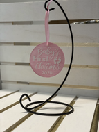 Baby’s 1st Christmas Acrylic Round Ornament