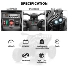 Load image into Gallery viewer, New 12V ATV 1 Seater Upgraded Ride On | LED Lights | Off-Road | Ages 3-8 | Black Or Red
