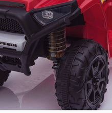 Load image into Gallery viewer, Super Cool 2025 Upgraded 6V Quad/ATV X Edition Ride On for Kids | Rubber Tires | Leather Seat | Music- Red | Ages 1-4
