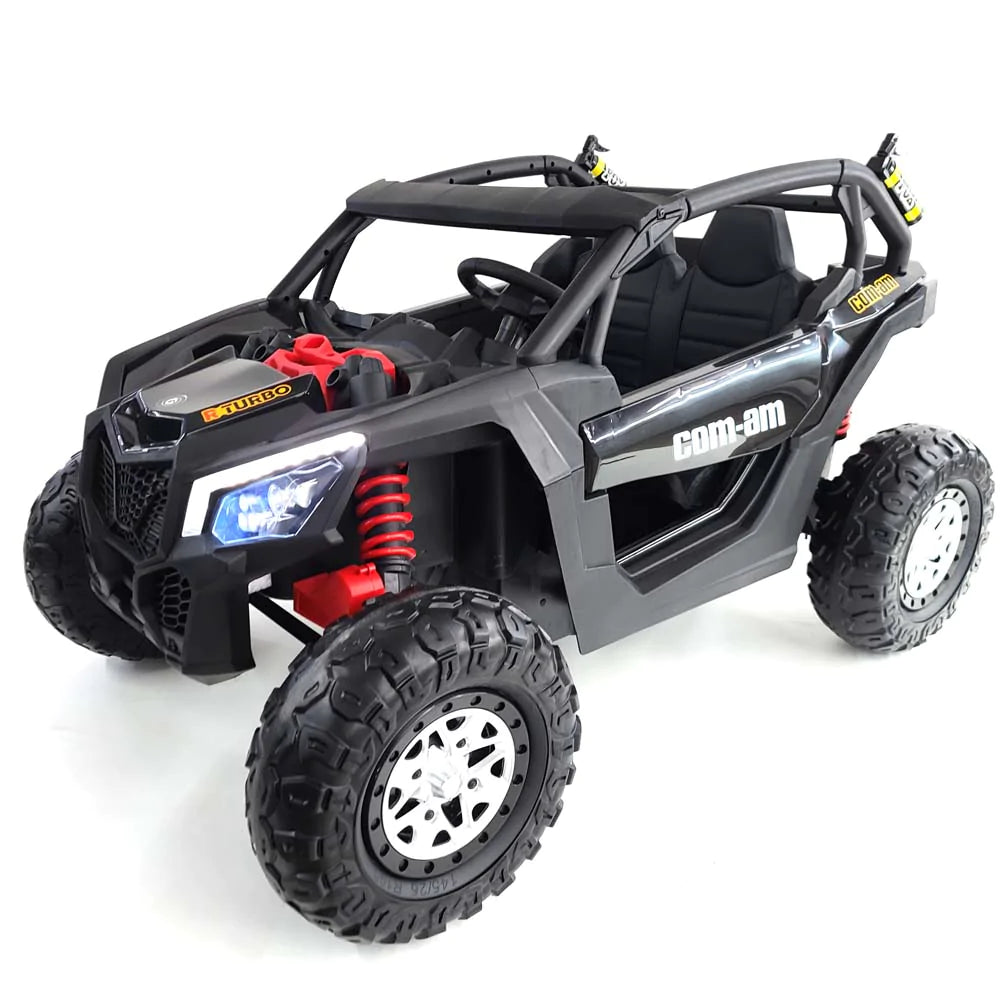 24V | 2025 Upgraded UTV 2 Seater Ride on | 4x4 | Leather Seat | Mp4 Screen / TV Screen Rubber Tires | Pre Order | Remote