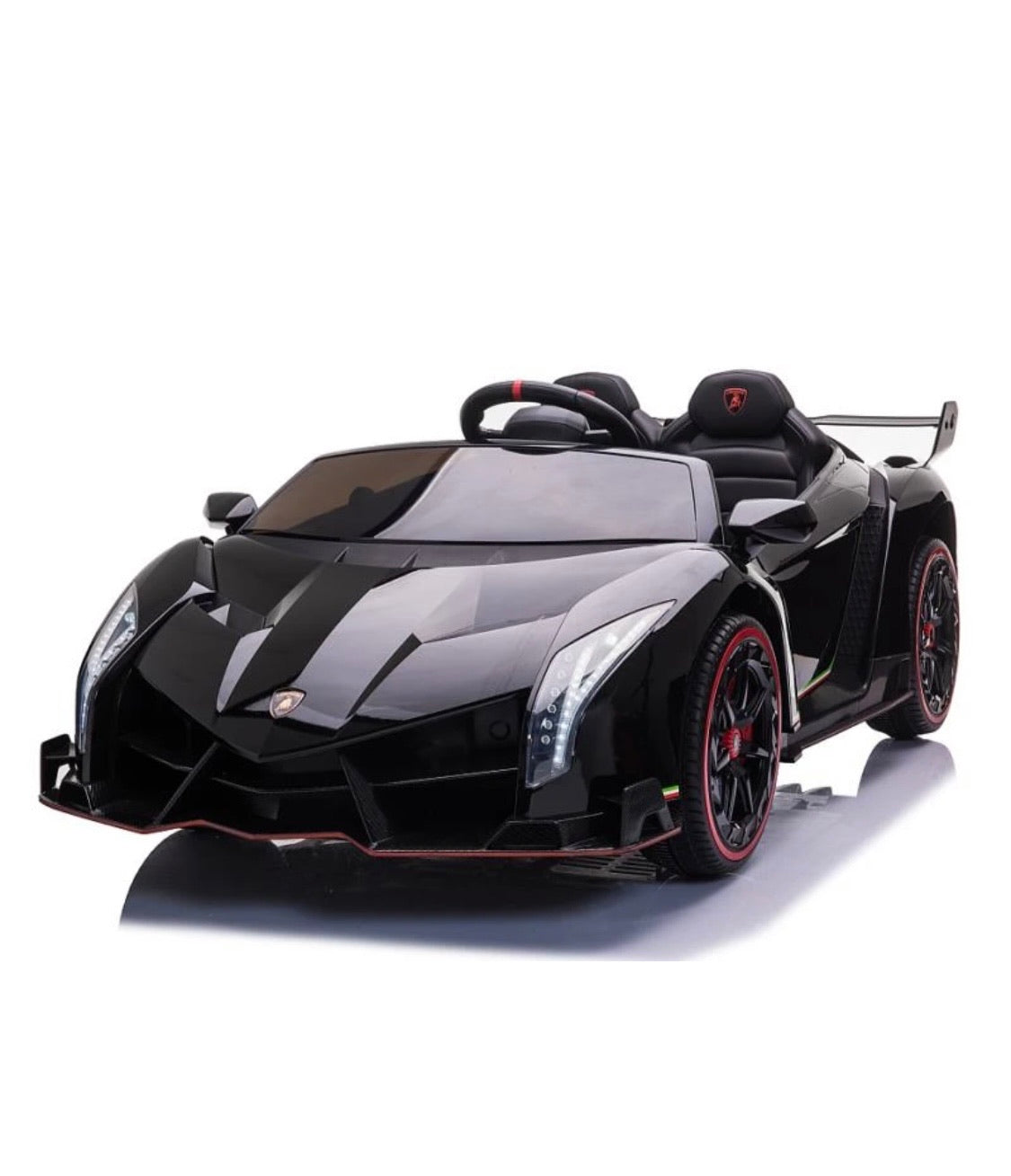 Licensed 2024 Pre Order Lamborghini Veneno | Upgraded 24V | 4x4 Ride-On 2 Seater | MP4 TV Screen | Leather Seats | Rubber Tires | Remote