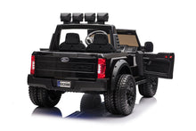 Load image into Gallery viewer, [Pick Up Only Open Box] 2024 Black Upgraded Licensed Ford Super Duty F450 Custom Edition 24V Lifted | 2 Seater | Leather Seats | Rubber Tires | Remote
