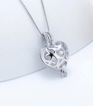Load image into Gallery viewer, Romantic Heart Sterling Silver Cage Pendant

