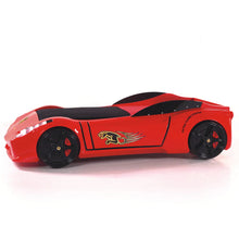 Load image into Gallery viewer, Super Cool 2024 Heavy Duty Spyder Race Car Bed | LED Lights | Remote Control With Sounds

