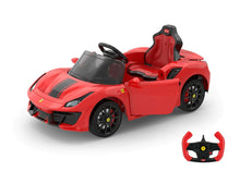 Load image into Gallery viewer, New 2024 Licensed 12V Ferrari 488 Pista Spider Upgraded Ride On Car   | 1 Seater | Leather Seat | Remote
