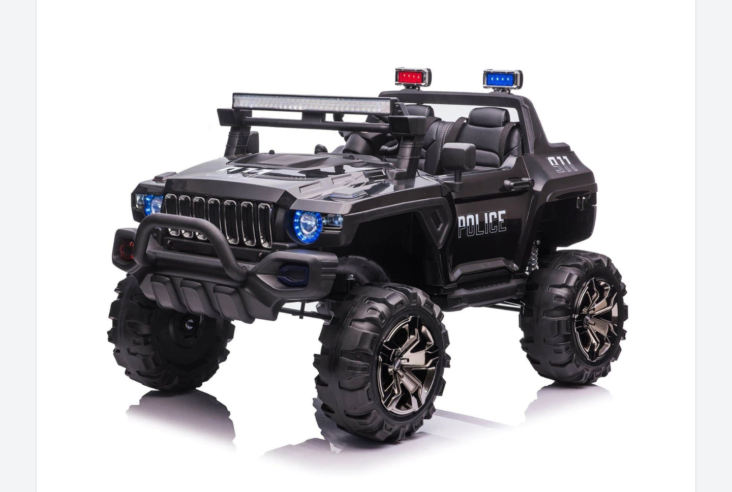 Freddo 2024 Police Truck | 2 Seater | 12V Ride-On Upgraded | Leather Seats | Rubber Tires | Remote | Pre Order